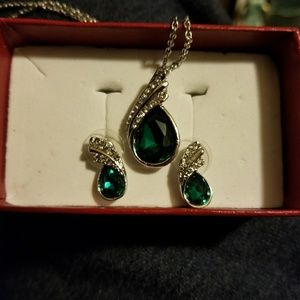 Sterling Silver High Quality Necklace and Earrings